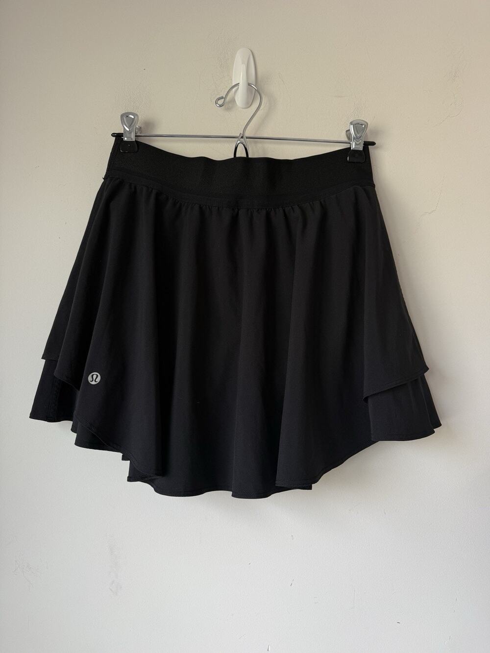 Lululemon Court Rival High-Rise Skirt Tennis Running Womens Size 6 Black 14”